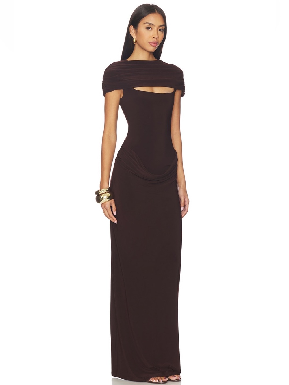 NWT Lovers + Friends Chocolate Selene Gown SOLD OUT